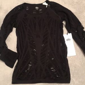 Alo ribbed workout long sleeve!